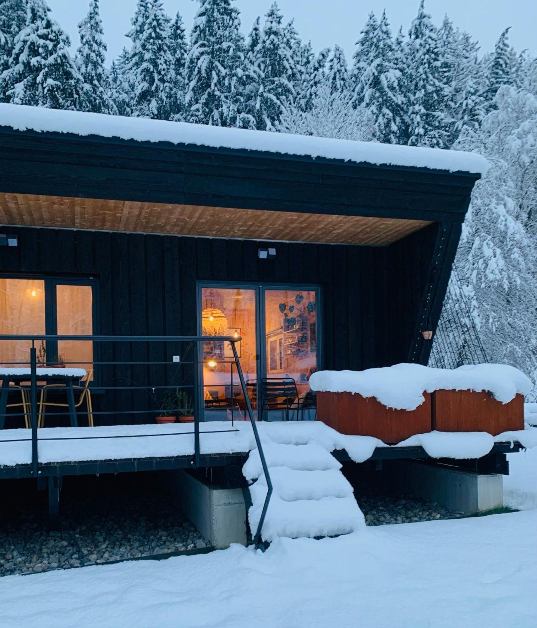 Hjem - Tiny Homes Direkt Am Wald Zwischen Allgaeu & Bodensee Bergatreute Esterno foto