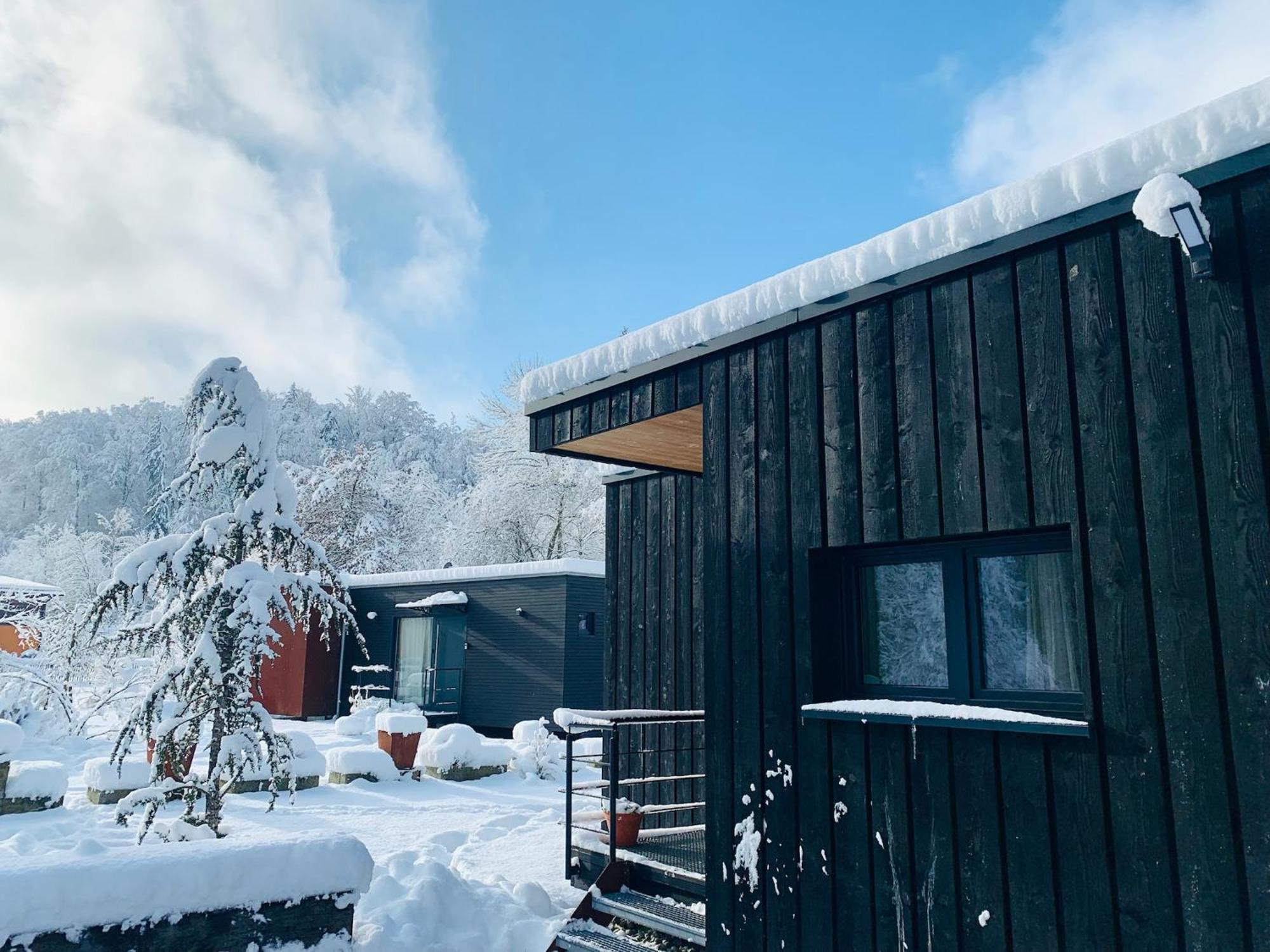 Hjem - Tiny Homes Direkt Am Wald Zwischen Allgaeu & Bodensee Bergatreute Esterno foto